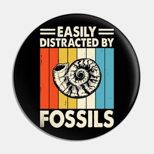 Easily Distracted By Fossils T shirt For Women Pin