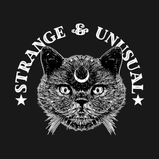 Strange And Unusual Black Cat T-Shirt