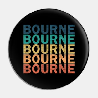 Bourne Name T Shirt - Bourne Vintage Retro Name Gift Item Tee Pin