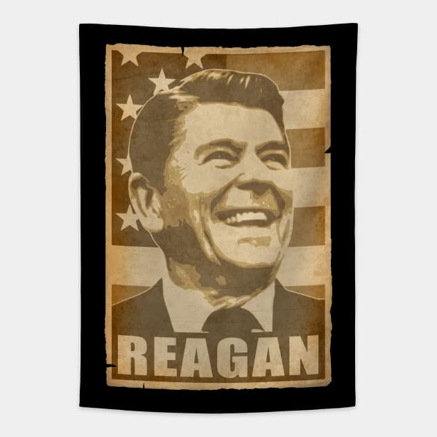 Ronald Reagan Propaganda Poster Pop Art Tapestry by Nerd_art