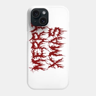 Red Metal Merry Xmas Phone Case