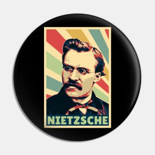 Friedrich Nietzsche Vintage Colors Pin