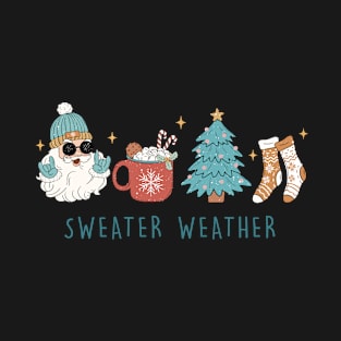 Sweater Weather Holiday Icons T-Shirt