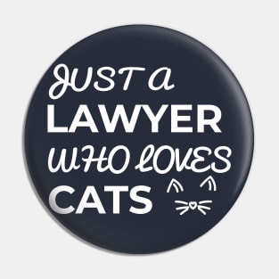 lawyer cat Pin