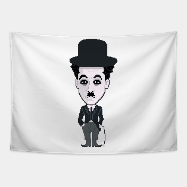 Charlie Chaplin: In Pixel Tapestry by TommySniderArt