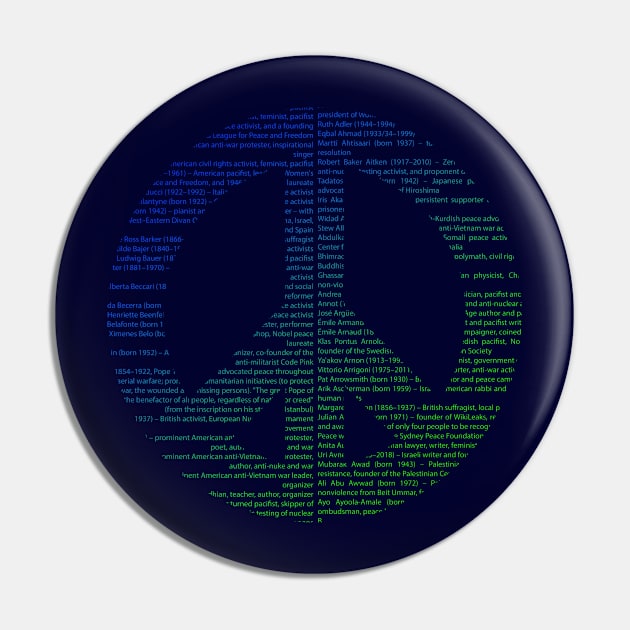 Peace symbol Pin by ICONZ80