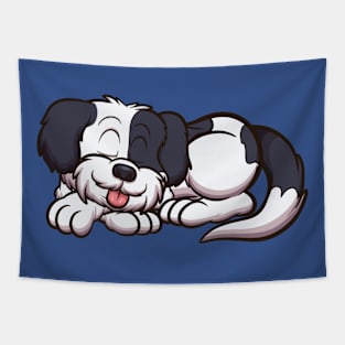 Sleeping Shih Tzu Dog Tapestry