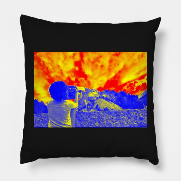 Mount Rushmore Pillow by Awake-Aware