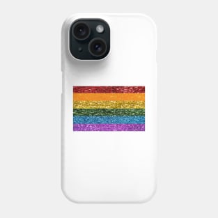 LGBT+ Rainbow Glitter Flag Phone Case