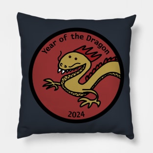 Year of the Dragon 2024 Portrait Pillow