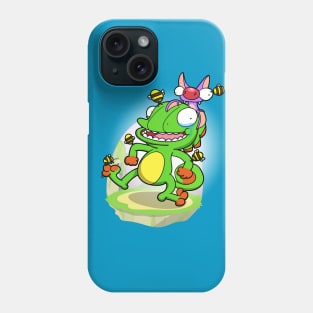 Lizard and Bat! (Bee armor version) Phone Case