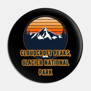 Cloudcroft Peaks, Glacier National Park Pin