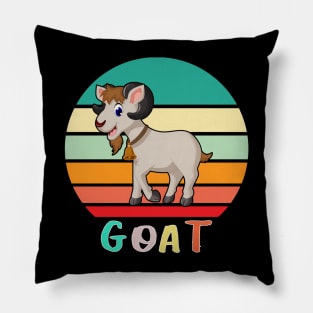 Vintage Retro Goat Pillow