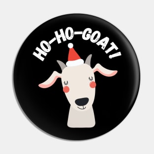 Ho-Ho-Goat! Christmas humor Pin