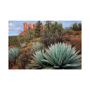 Agave And Coffee Pot Rock Near Sedona T-Shirt