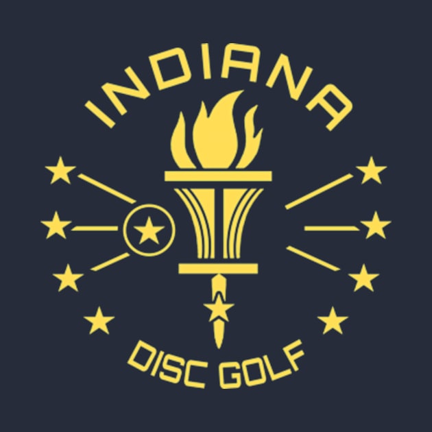 Indiana Disc Golf State Flag by grahamwilliams