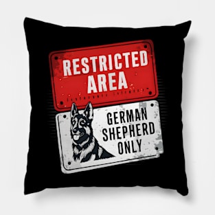 German Shepherd Lover Vintage Graphic Pillow