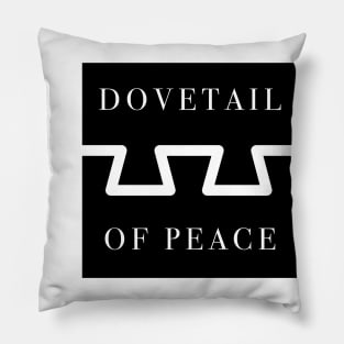 Dovetail of Peace, woodworking gift, traditional joinery, dovetail joint, hand tools, carpentry Pillow