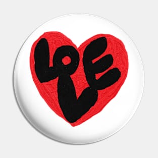 love, heart, oil painting Pin