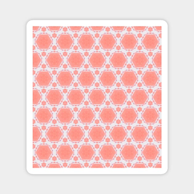 Pastel Pink & White Collection Magnet by Malanie Fabric Design Co.