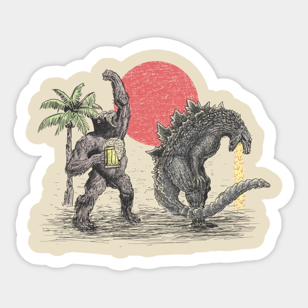 Godzilla Stickers for Sale