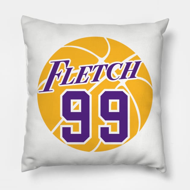FLETCH 99 Basketball - LA Lakers Style Pillow by Simontology