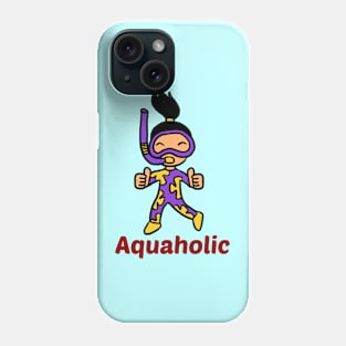 Aquaholic - Swimming Pun Phone Case
