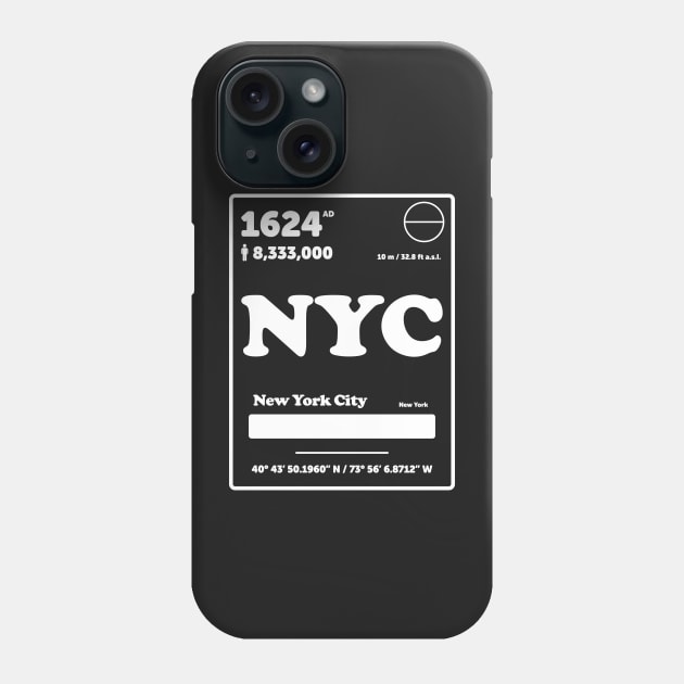 New York Periodic Table Element Phone Case by ScienceCorner