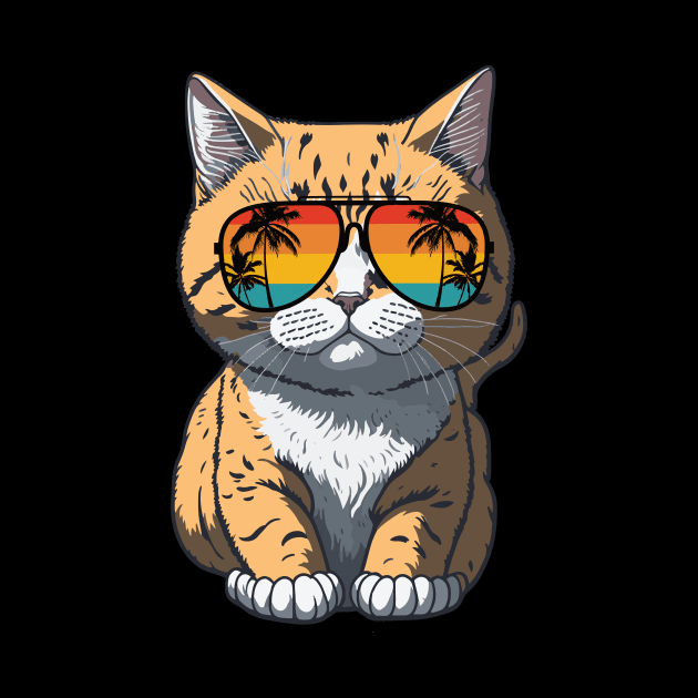 Cool Feline in Shades: Whiskered Purrfection for Cat Miaw Lovers by star trek fanart and more