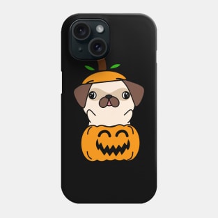 Funny pug is in a pumpkin Phone Case