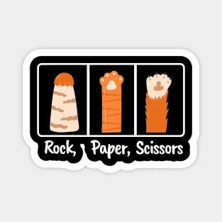 Rock Paper Scissors Cat Paw Magnet