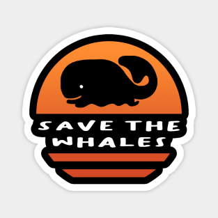 Cute Save the Whales Magnet