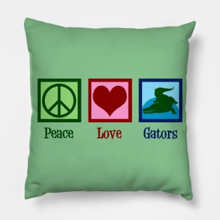 Peace Love Gators Pillow