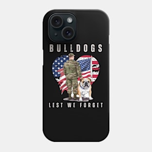 Bulldogs Lest We Forget Phone Case