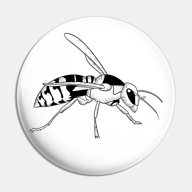 Bee Wasp Pin by KC Happy Shop