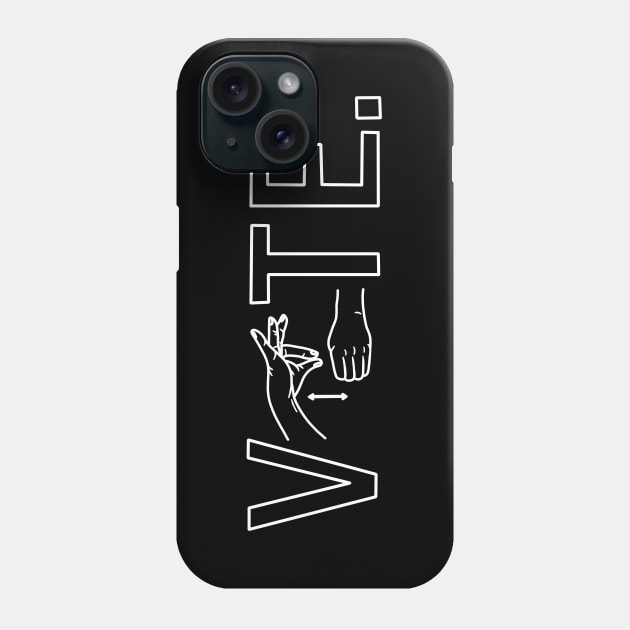 Vote ASL Phone Case by valentinahramov