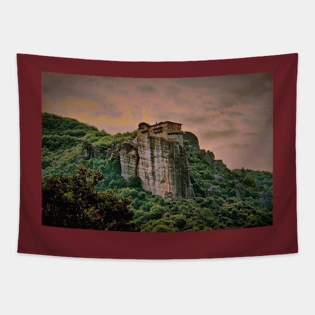 Greece. Meteora. The Holy Monastery of St. Nicholas Anapausas. Tapestry by vadim19