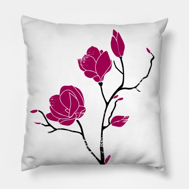 magnolia Pillow by gh30rgh3