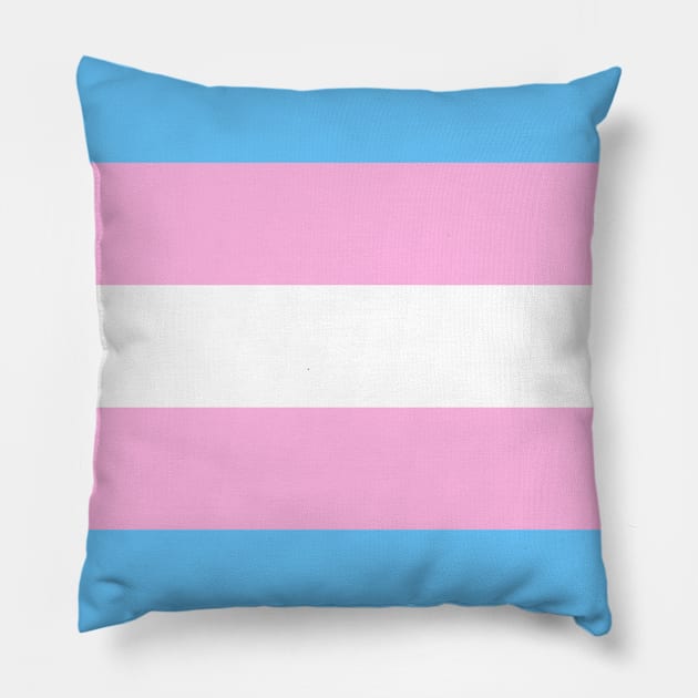 Transgender Flag Pillow by Mey Designs