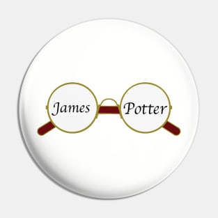 James Potter Glasses Pin