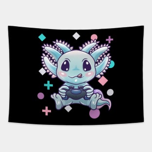 Kawaii Axolotl Gamesolotl for Gamers Teen Girls and Boys Tapestry