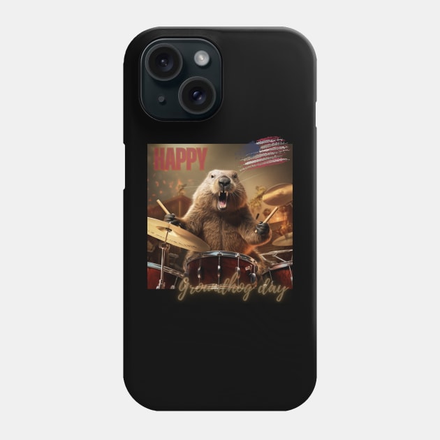 groundhog day Phone Case by FehuMarcinArt