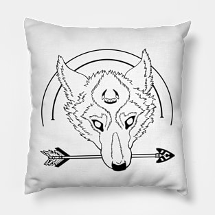 Arrow Wolf Pillow