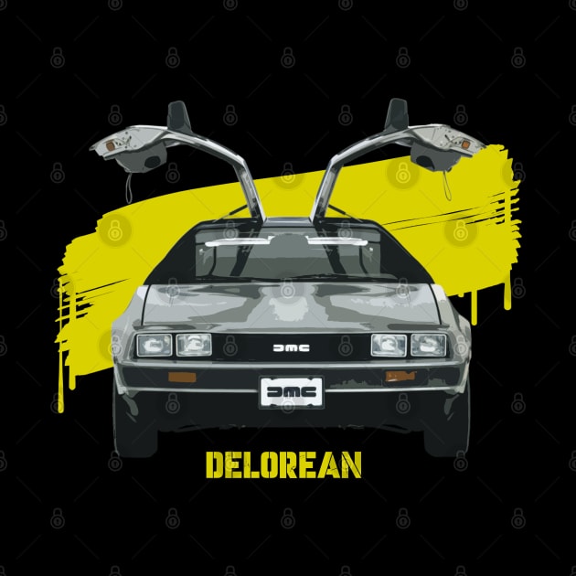 Delorean Classic Car by GW ART Ilustration