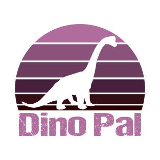 Dino Pal - Cute Brontosaurus Design T-Shirt