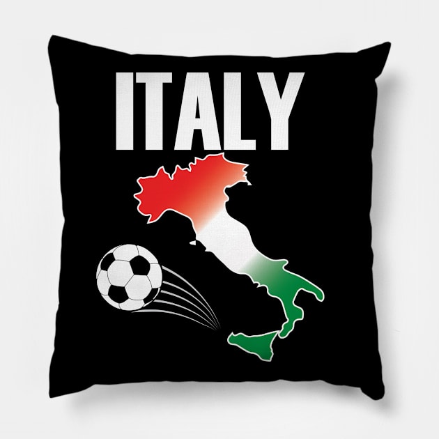 Italia Calcio Italy Soccer Pillow by TheInkElephant