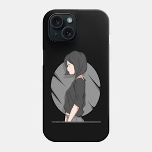 Lazy Girl standing Phone Case