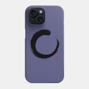 Zen Circle Enso Art with Japanese Word Love Phone Case