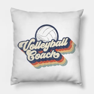 Retro Volleyball Coach Pillow