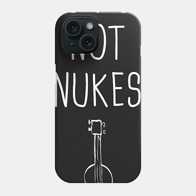 Ukes Not Nukes | Ukulele Phone Case by MeatMan